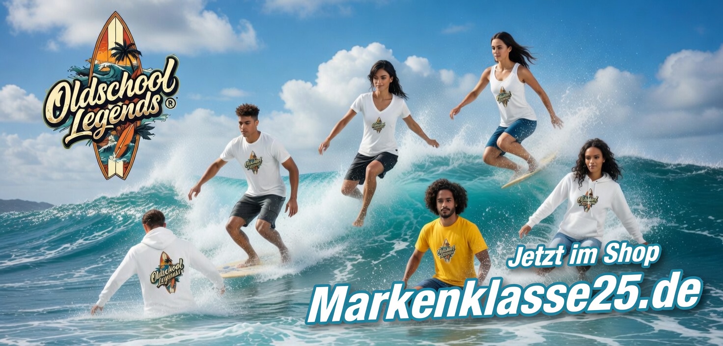 Oldschool Legends ® Surfboard Nostalgie retro